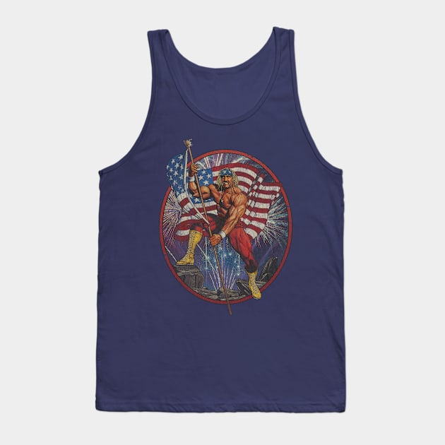 Flag Waving Patriot 1990 Tank Top by JCD666